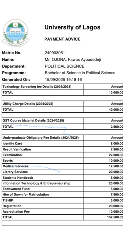 Urgent Tuition fee for Fawas.