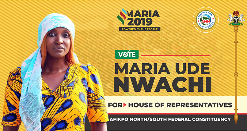 Crowd Funding For Maria Ude Nwachi 2019 Election.