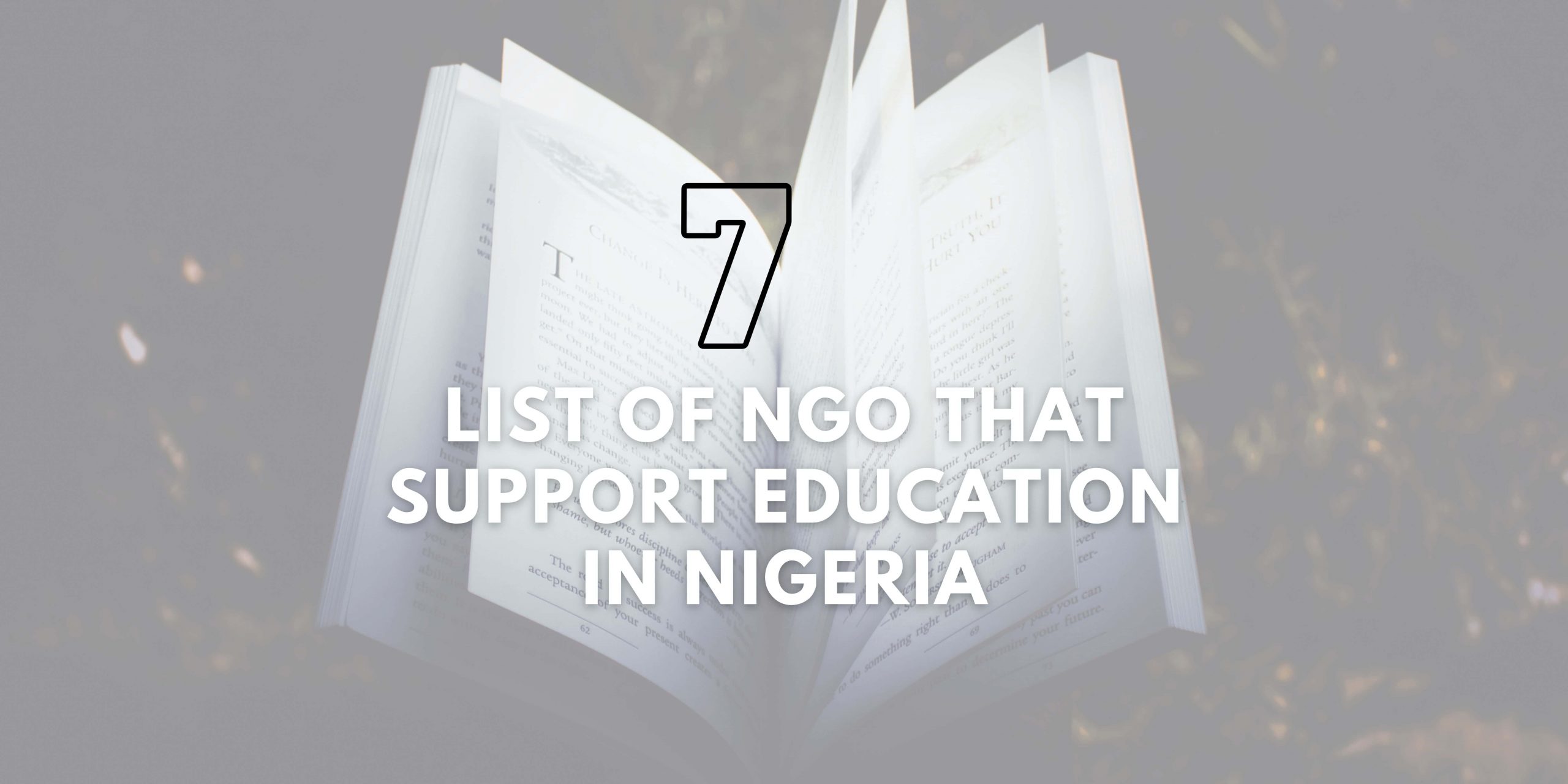 7 List of NGO that Support Education in Nigeria