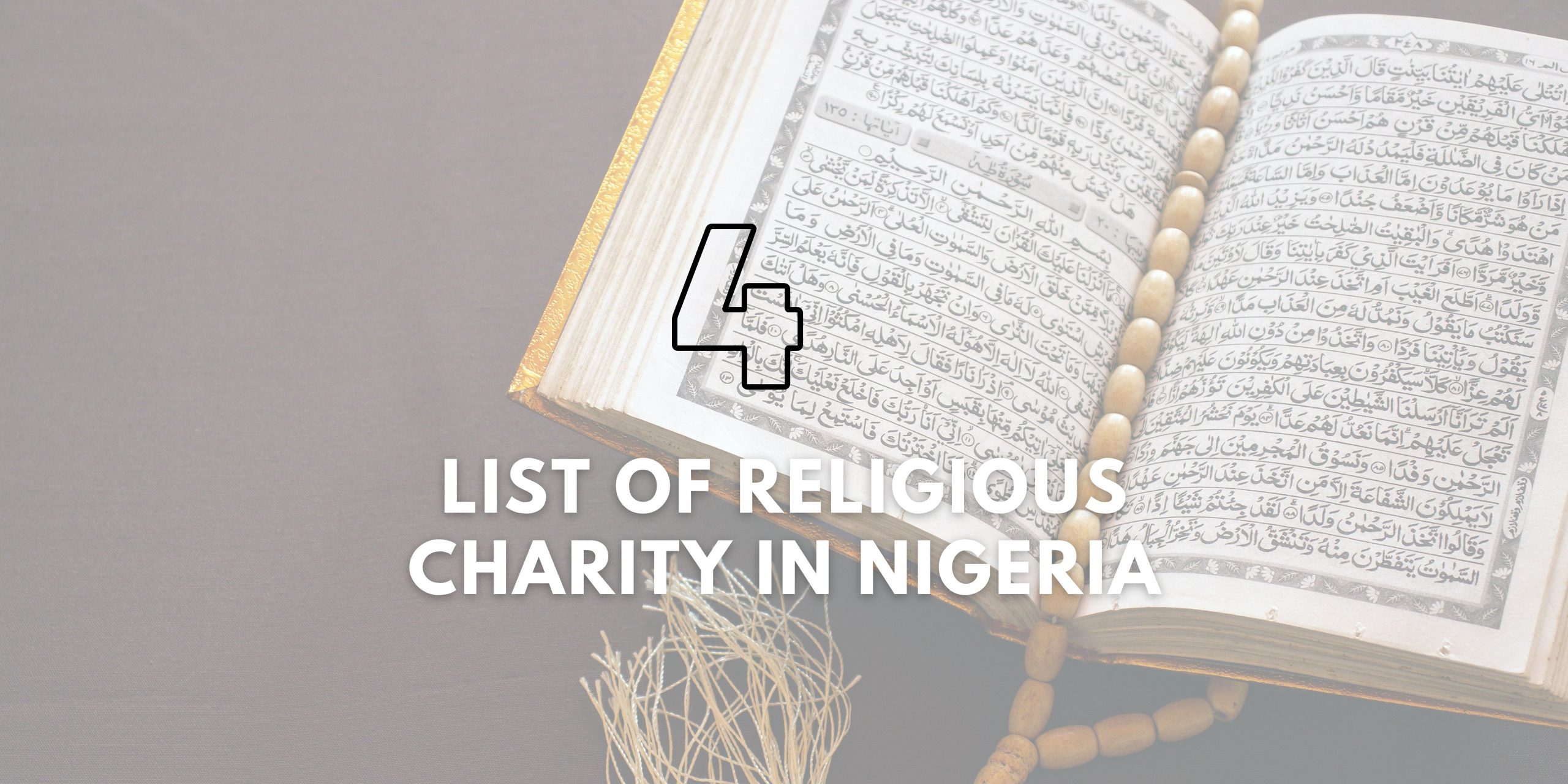 4 list of religious charity in Nigeria
