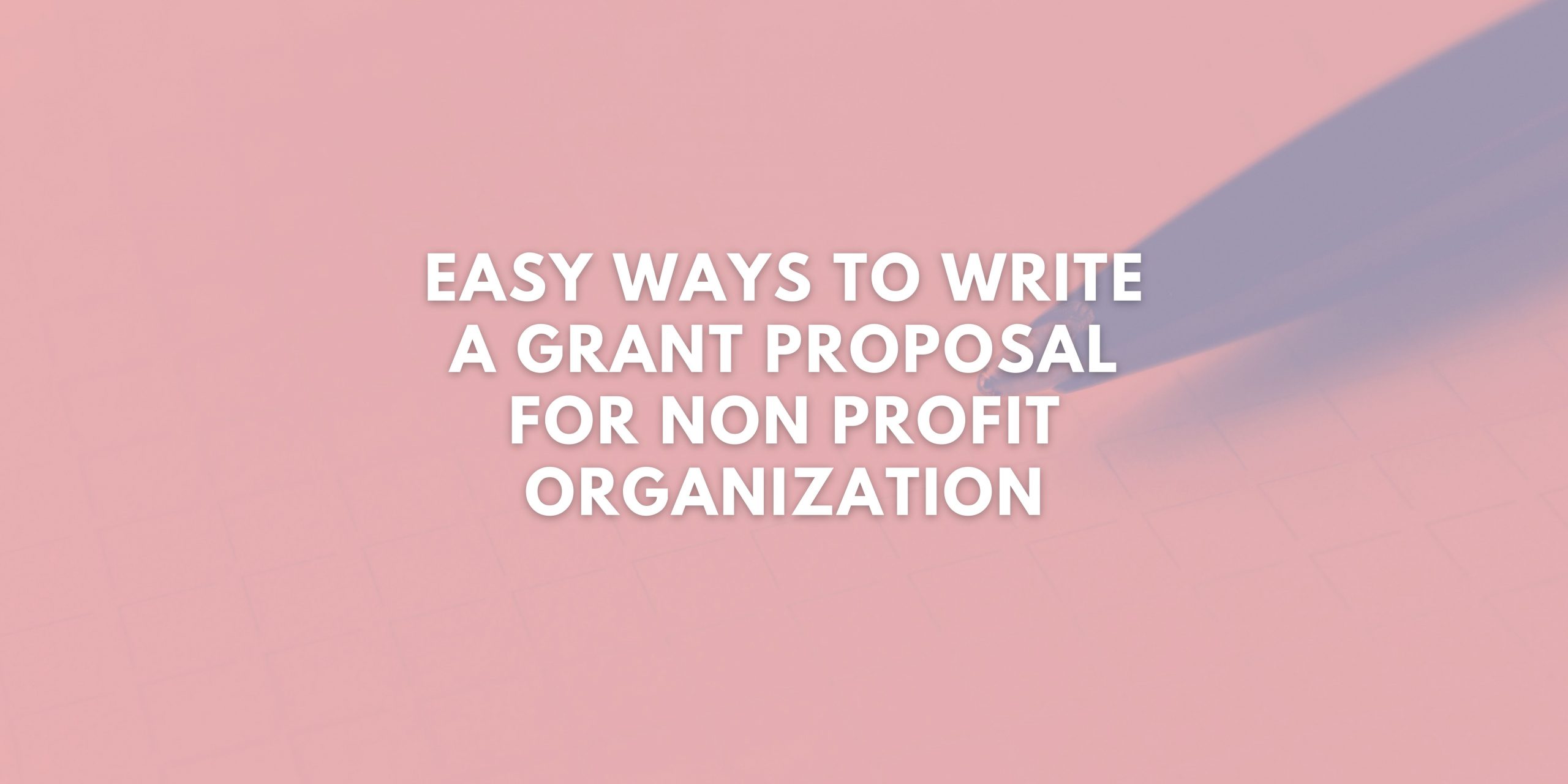non profit grant writing