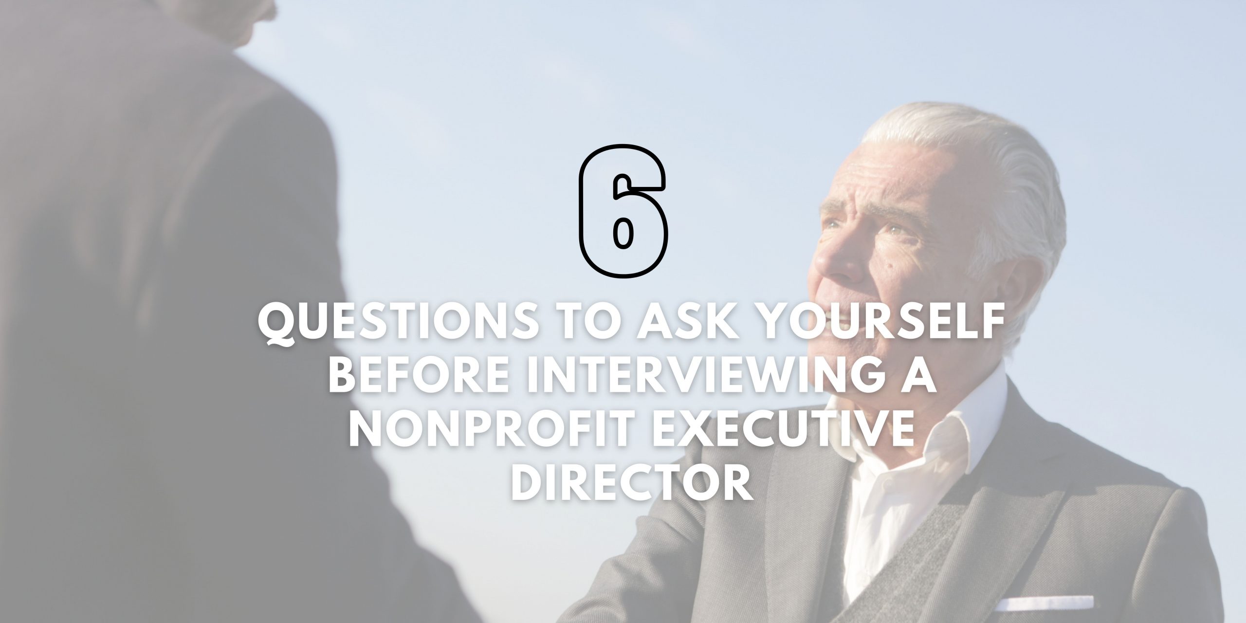 nonprofit executive director interview questions