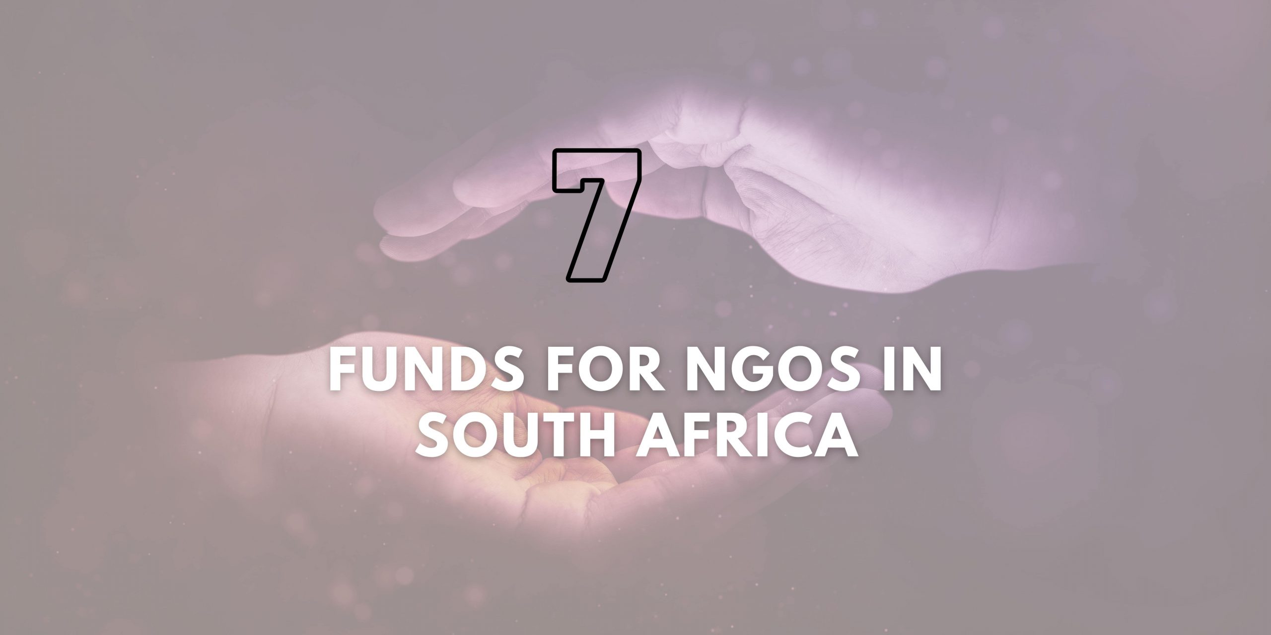 Funds for ngos in South Africa
