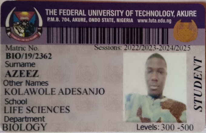 Help with My 400 level school fees of #68000