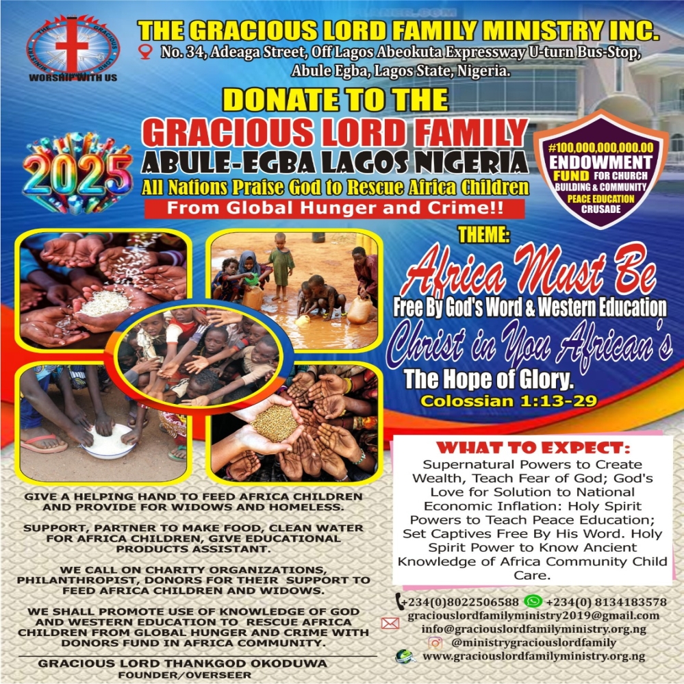 RESCUE AFRICA CHILDREN FROM GLOBAL HUNGER, CRIME