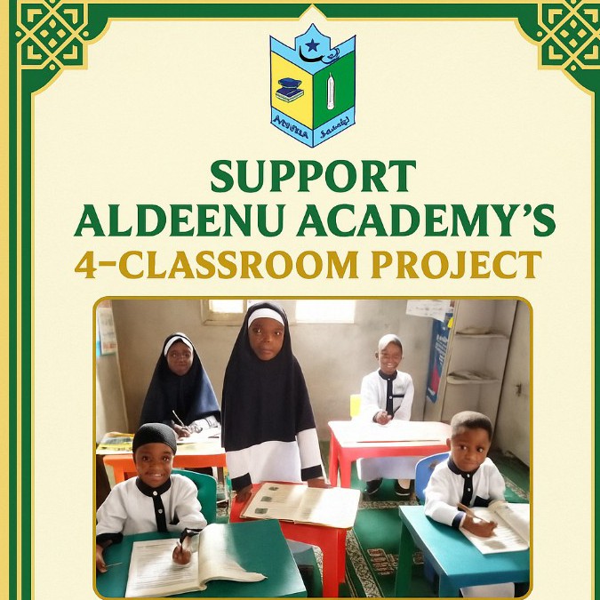 Support Aldeenu Academy  four Classroom Project 