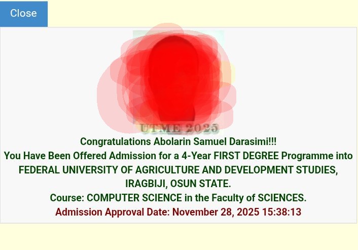 Acceptances,Medical And School Fee's Payment 