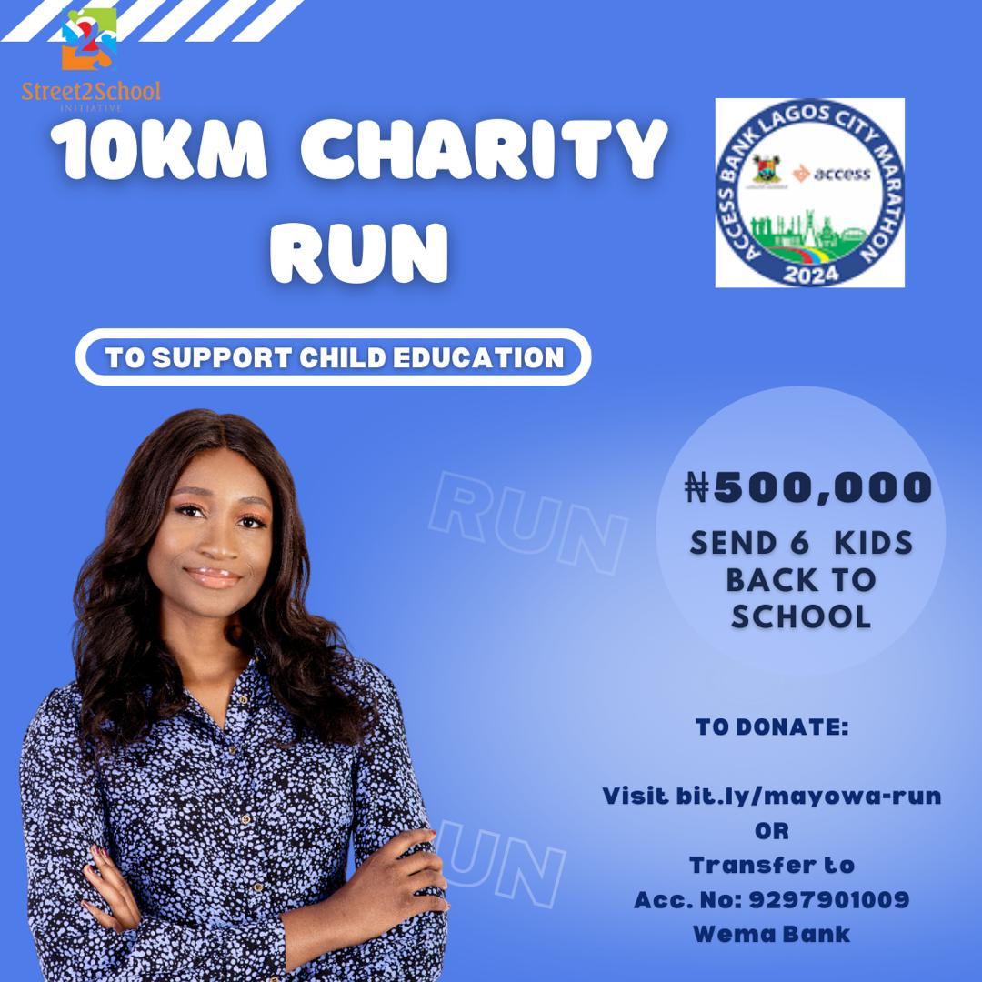Mayowa Fagbure 10k Lagos Marathon For Charity