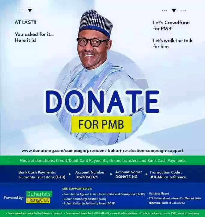 PRESIDENT BUHARI RE-ELECTION CAMPAIGN SUPPORT