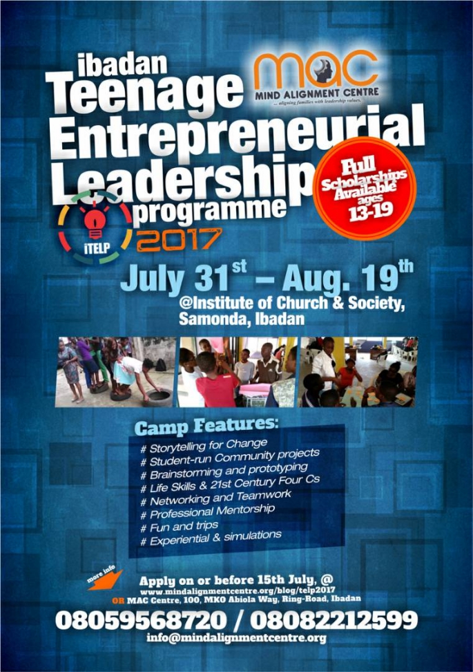 Ibadan Teenage Entrepreneurial Leadership Program