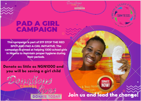 STOP THE RED SPOT AND PAD A GIRL INITIATIVE