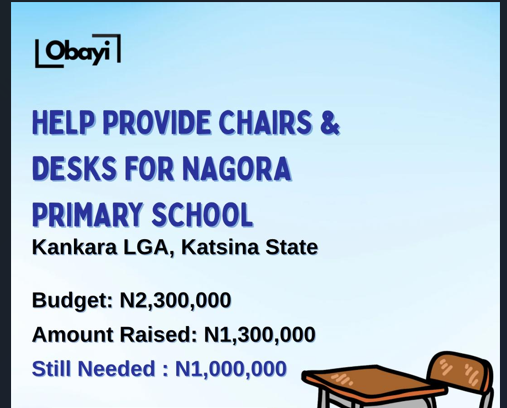 N1,000,000 to go: 7 days left: Give now.