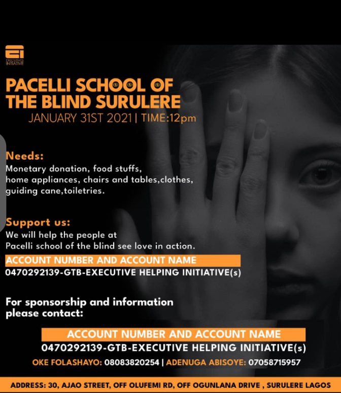PACELLI SCHOOL OF THE BLIND SURULERE