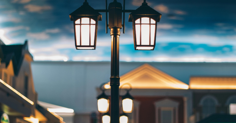 community security light installation