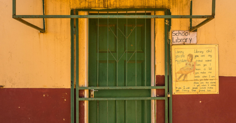 rural school library book donations