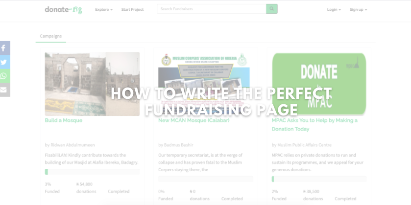 How to Write the Perfect Fundraising Page