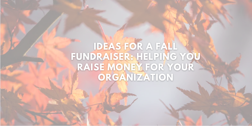 fall fundraiser ideas