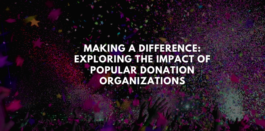 Making a Difference: Exploring the Impact of Popular Donation Organizations
